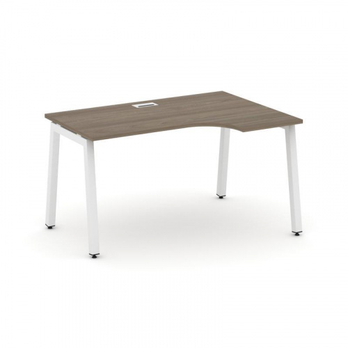 Style Project Стол рабочий эргоном. SN-5A.SPA-021(R) Тиквуд Светлый/Металл Антрацит 1380*800/980*750 фото 21