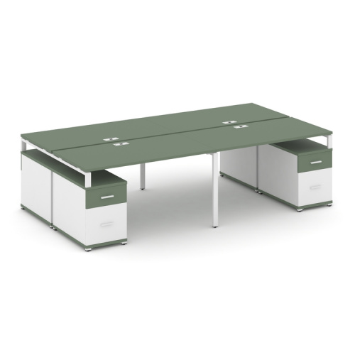 Бенч-система на 4 места с 2 опорными тумбами Concept CN.DRS-329 фото 5