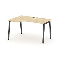 Style Project Стол рабочий эргоном. SN-4A.SPA-011(L) Акация Лорка/Металл Антрацит 1380*700/980*750