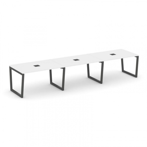 Style Project Стол переговорный SN-5T2.SPRG-024 Акация Лорка/Металл Антрацит/Заглушка Металл Антраци фото 26