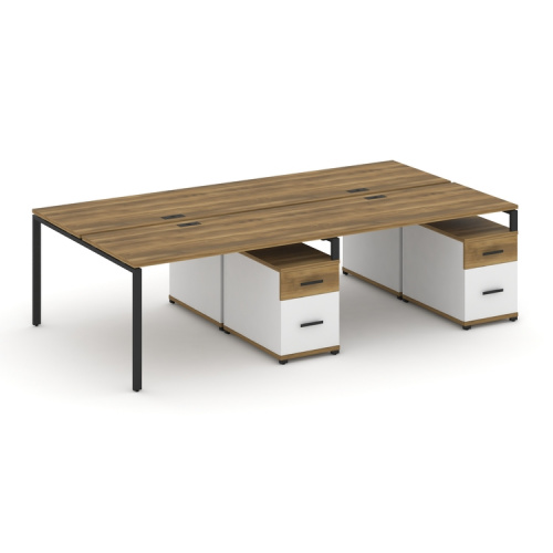 Бенч-система на 4 места с 2 опорными тумбами Concept CN.DRS-323 фото 7