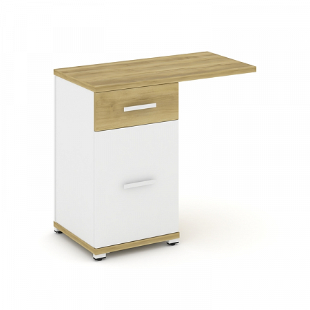 Тумба приставная с 1 ящиком Concept CN.TUS-003 W