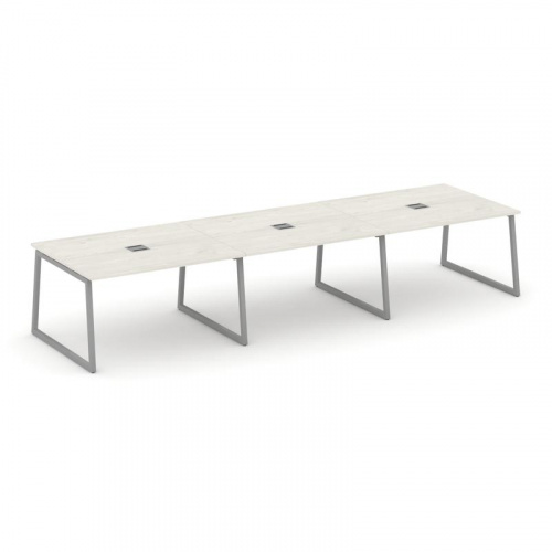 Style Project Стол переговорный SN-4T1.SPRG-054 Акация Лорка/Металл Антрацит/Заглушка Металл Антраци фото 12