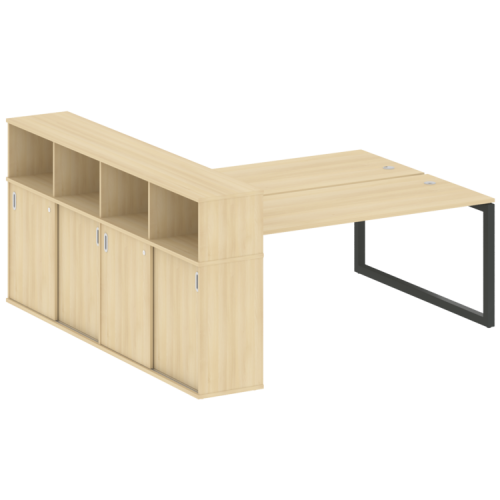 Бенч-система с шкафом-купе на О-обр. м/к Metal System Quattro 50БО.РС-СШК-4.5 фото 14