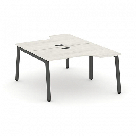 Style Project Рабочая станция эргоном. SN-5A.DRPA-012 Дуб Наварра/Металл Антрацит 1580*1432/1992*750