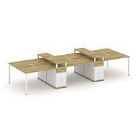 Бенч-система на 6 мест с 2 опорными тумбами Concept CN.DRS-470