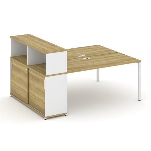 Бенч-система с опорным шкафом-купе с надставкой Concept CN.DRS-240 фото 11