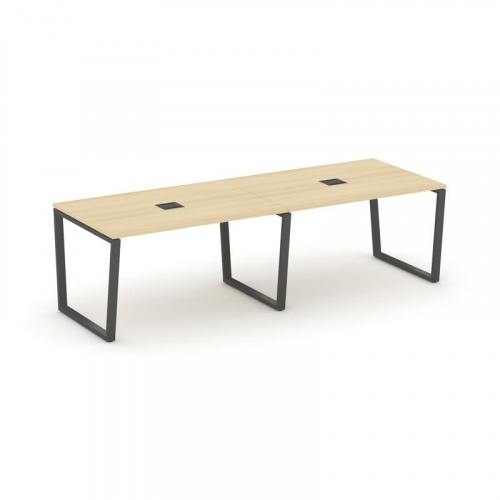 Style Project Стол переговорный SN-6T2.SPRG-014 Акация Лорка/Металл Антрацит/Заглушка Металл Антраци фото 28