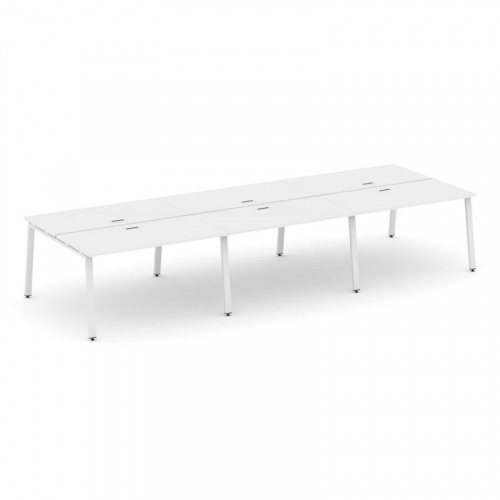 Style Project Рабочая станция 2-х сторон. SN-6A.DRS-061 Дуб Наварра/Металл Белый 2940*1232*750 фото 26