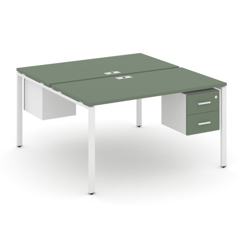 Бенч-система на 2 места с подвесными тумбами Concept CN.DRS-114 фото 5