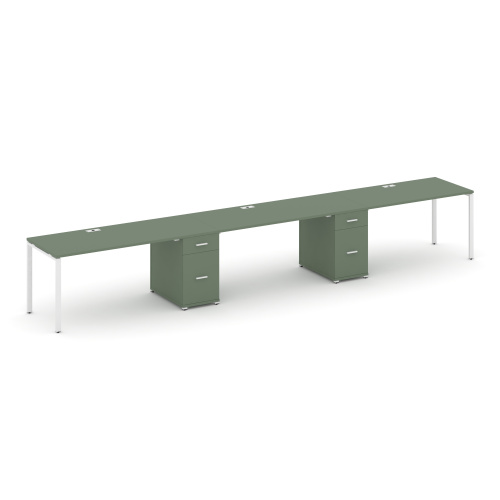 Бенч-система на 3 места с 2 опорными тумбами Concept CN.ORS-437