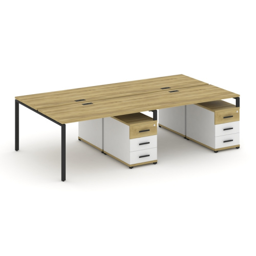 Бенч-система на 4 места с 2 опорными тумбами Concept CN.DRS-319 фото 6