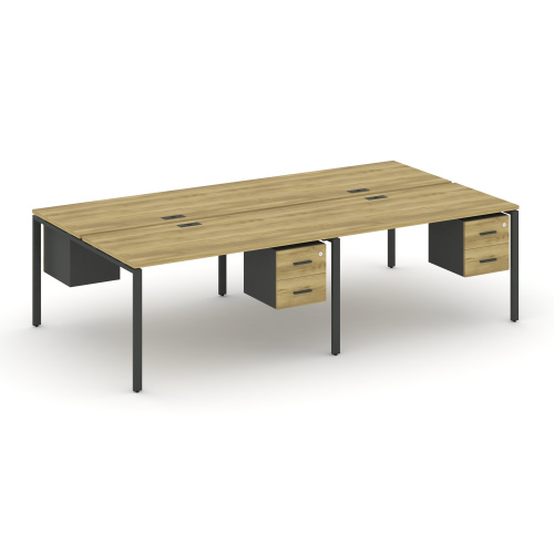 Бенч-система на 4 места с подвесными тумбами Concept CN.DRS-135 фото 4