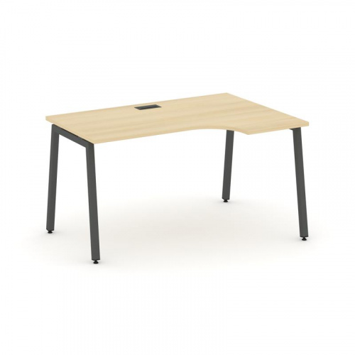 Style Project Стол рабочий эргоном. SN-4A.SPA-011(R) Антрацит/Металл Антрацит 1380*700/980*750 фото 22