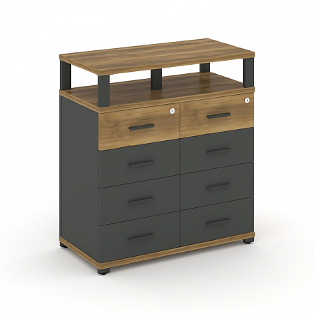 Тумба приставная c 8 ящиками и надставкой Concept CN.TSP-015 A