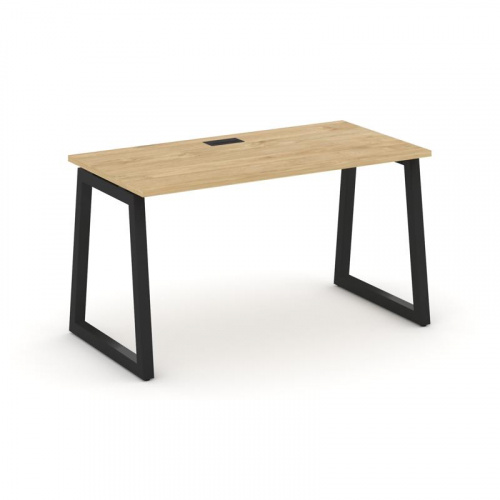 Style Project Стол письменный SN-5T1.SP-023 Акация Лорка/Металл Антрацит/Заглушка Пластик Черный 138