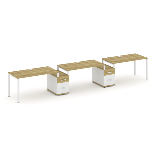 Бенч-система на 3 места с 2 опорными тумбами Concept CN.ORS-331 фото 11