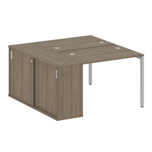 Бенч-система с шкафом-купе на П-обр. м/к Metal System Quattro 40БП.РС-СШК-1.1 фото 3