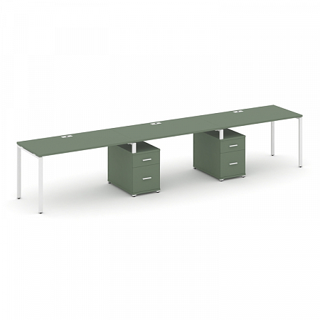 Бенч-система на 3 места с 2 опорными тумбами Concept CN.ORS-338