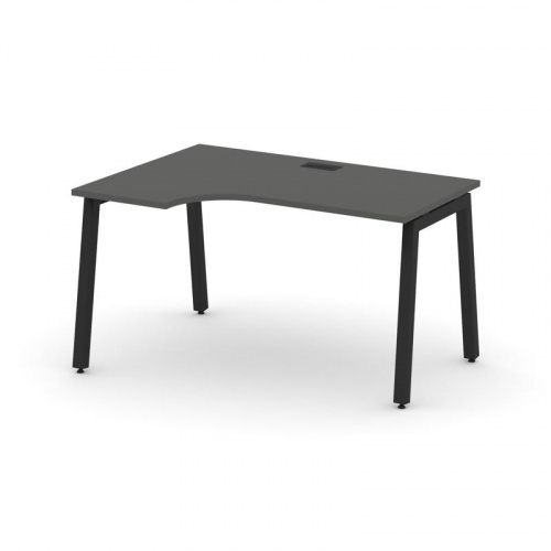 Style Project Стол рабочий эргоном. SN-5A.SPA-002(L) Дуб Табак/Металл Антрацит 1580*600/980*750 фото 12