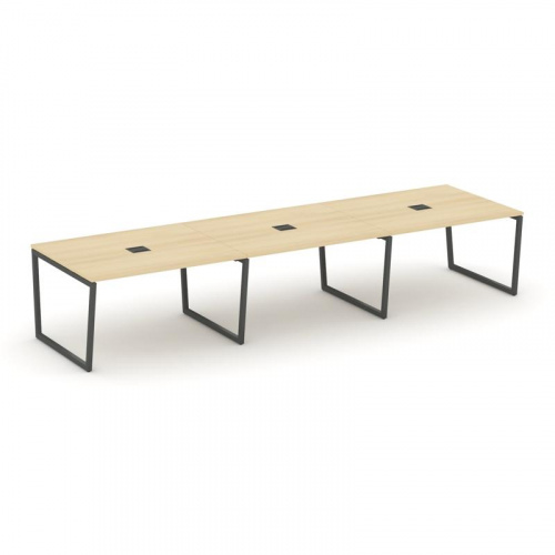 Style Project Стол переговорный SN-4T2.SPRG-053 Акация Лорка/Металл Антрацит/Заглушка Металл Антраци фото 28