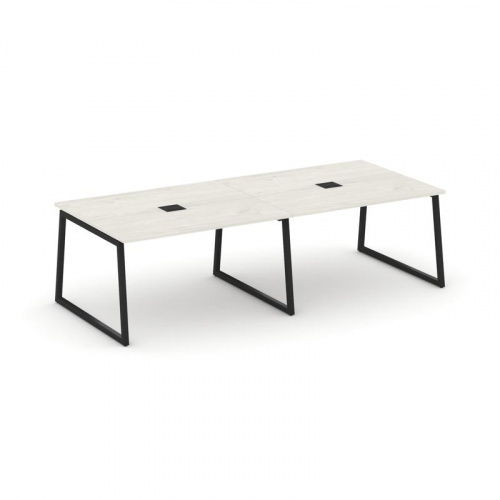 Style Project Стол переговорный SN-4T1.SPRG-044 Акация Лорка/Металл Антрацит/Заглушка Металл Антраци фото 9