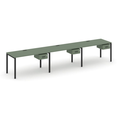 Бенч-система на 3 места с подвесными тумбами Concept CN.ORS-129