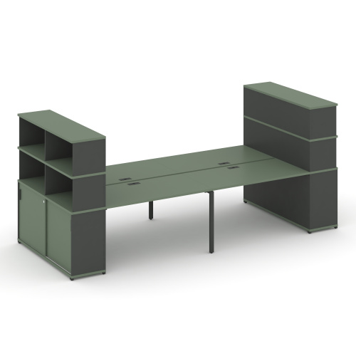 Бенч-система с опорными шкафами-купе Concept CN.DRS-286 фото 2
