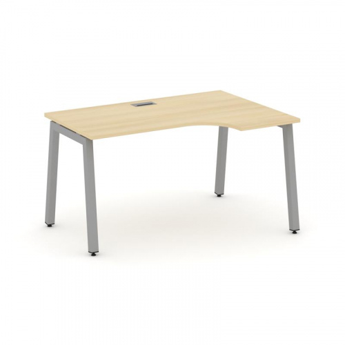 Style Project Стол рабочий эргоном. SN-5A.SPA-021(R) Тиквуд Светлый/Металл Антрацит 1380*800/980*750 фото 7