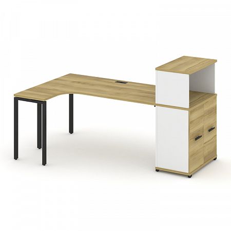 Стол эргономичный с опорным распашным шкафом Concept CN.SA-214(L)
