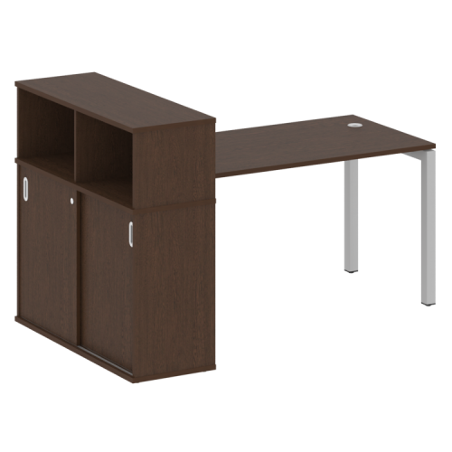 Стол офисный с шкафом-купе на П-обр. м/к Metal System Quattro 50БП.РС-СШК-3.3 фото 10