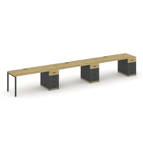 Бенч-система на 3 места с 3 опорными тумбами Concept CN.ORS-441 фото 4