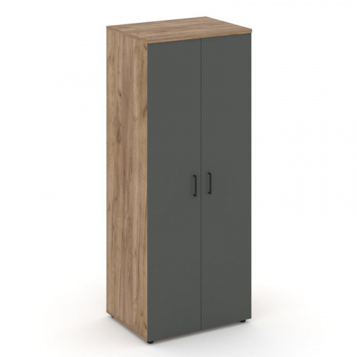 Style Project Гардероб широкий глубокий SN.GB.E-004 Белый/Тиквуд Светлый/Черный Ручки 796*600*1982 фото 16