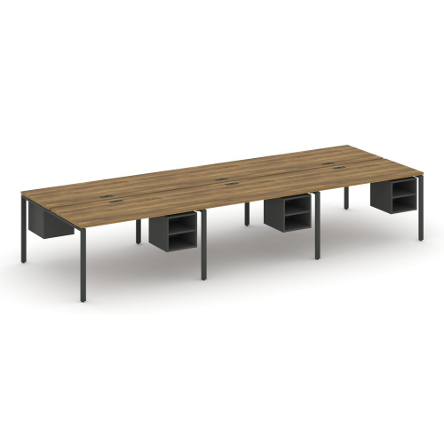 Бенч-система на 6 мест с подвесными тумбами Concept CN.DRS-146