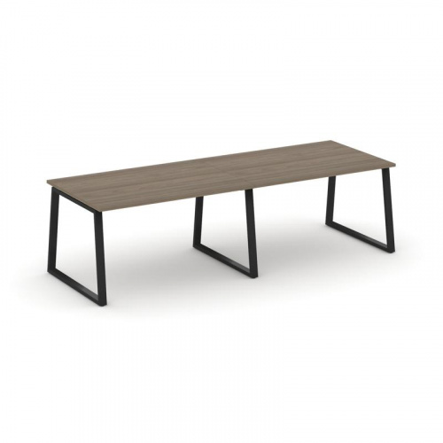 Style Project Стол переговорный SN-6T1.SPRG-012.3 Акация Лорка/Металл Антрацит 2360*980*750 фото 8