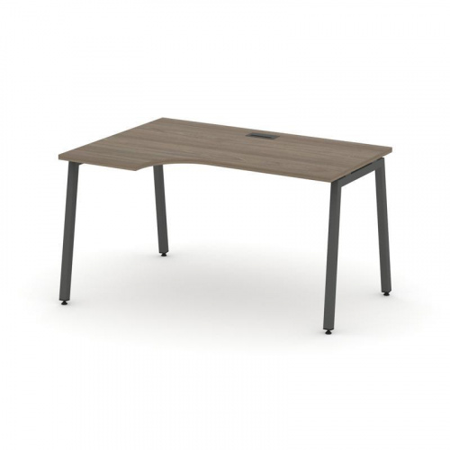 Style Project Стол рабочий эргоном. SN-4A.SPA-021(L) Антрацит/Металл Антрацит 1380*800/980*750 фото 21