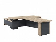 Стол руководителя с опорной тумбой Т-922.1000ПР с блоком розеток и брифингом