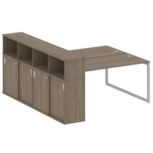 Бенч-система с шкафом-купе на О-обр. м/к Metal System Quattro 40БО.РС-СШК-4.4 фото 3