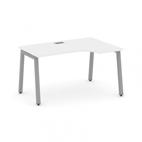 Style Project Стол рабочий эргоном. SN-5A.SPA-021(R) Тиквуд Светлый/Металл Антрацит 1380*800/980*750 фото 6