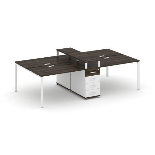 Бенч-система на 4 места с 1 опорной тумбой Concept CN.DRS-434 фото 10