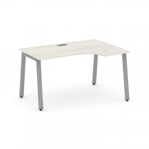 Style Project Стол рабочий эргоном. SN-6A.SPA-022(R) Антрацит/Металл Белый 1580*800/980*750 фото 12