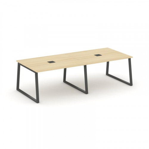 Style Project Стол переговорный SN-6T1.SPRG-044 Акация Лорка/Металл Антрацит/Заглушка Металл Антраци фото 28