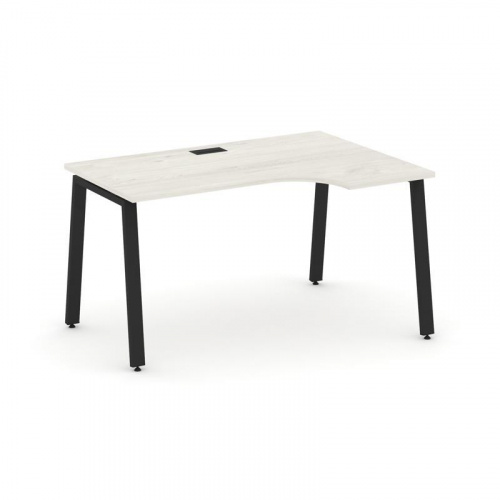 Style Project Стол рабочий эргоном. SN-6A.SPA-022(R) Антрацит/Металл Белый 1580*800/980*750 фото 9