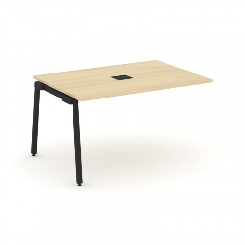 Style Project Проходной наб. элем. перег. стола SN-4A.NSPRG-001 Дуб Наварра/Металл Белый 980*980*750 фото 12