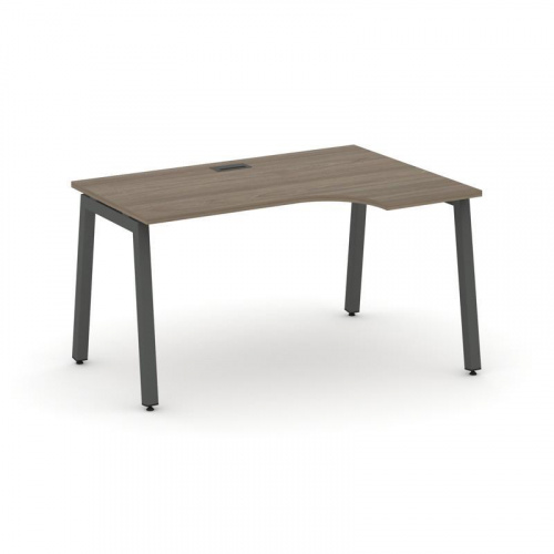 Style Project Стол рабочий эргоном. SN-5A.SPA-021(R) Тиквуд Светлый/Металл Антрацит 1380*800/980*750 фото 25