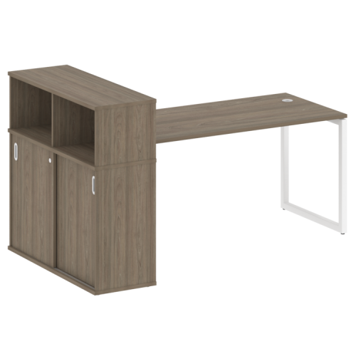 Стол офисный с шкафом-купе на О-обр. м/к Metal System Quattro 40БО.РС-СШК-3.4 фото 2