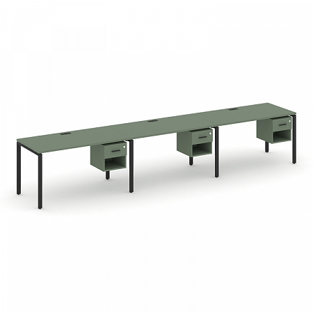 Бенч-система на 3 места с подвесными тумбами Concept CN.ORS-137