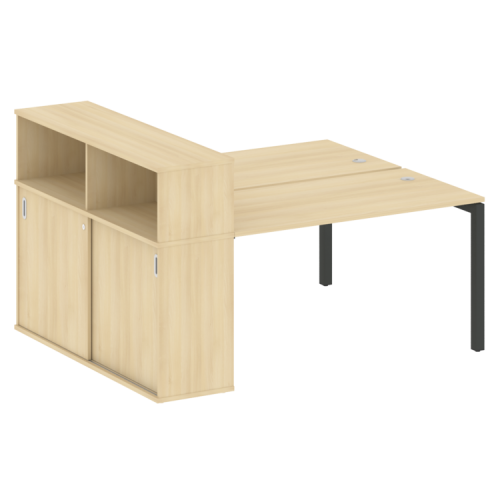 Бенч-система с шкафом-купе на П-обр. м/к Metal System Quattro 50БП.РС-СШК-2.3 фото 10