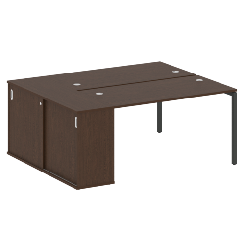 Бенч-система с шкафом-купе на П-обр. м/к Metal System Quattro 40БП.РС-СШК-1.3 фото 11