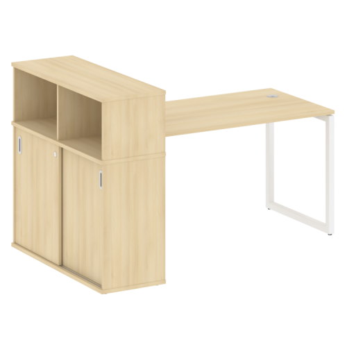 Стол офисный с шкафом-купе на О-обр. м/к Metal System Quattro 40БО.РС-СШК-3.3 фото 15